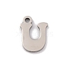 Non-Tarnish 201 Stainless Steel Charms STAS-U016-01P-U-1