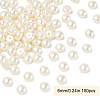 100Pcs ABS Plastic Imitation Pearl Beads OACR-YW0002-46D-1
