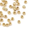 Rack Plating Brass Round Beads KK-A235-01G-01-2