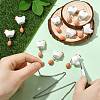 Opaque Resin Pendants RESI-CJC0031-002P-1-5