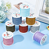   8 Roll 8 Colors Nylon Chinese Knotting Cord OCOR-PH0001-95-6