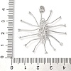 925 Sterling Silver Clear Cubic Zirconia Pendant Cabochon Settins STER-M092-06P-3