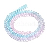 Transparent Painted Glass Beads Strands X1-DGLA-A034-T4mm-A22-5