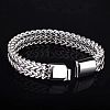 Punk Style Titanium Steel Wheat Chain Bracelets for Men WGFAED6-06-3