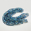 Electroplate Glass Beads EGLA-D022-11-2