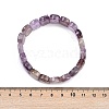 Natural Amethyst Beaded Stretch Bracelets for Women Men BJEW-M049-11C-5