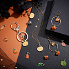 Autumn Theme   60Pcs 10 Style Alloy Enamel Pendants ENAM-PH0001-90-5