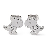 Non-Tarnish 304 Stainless Steel Stud Earrings X-EJEW-B022-06P-1