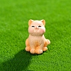 Resin Cat Shape Miniature Ornaments PW-WG2F993-05-1