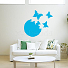 CREATCABIN 1 Set Plastic Mirror Wall Stickers AJEW-CN0001-65D-4