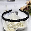 Plastic Pearl Beaded Hair Bands PW-WG46126-01-1