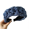 Denim Sequin Hair Bands for Women Girls PW-WG3BDBE-01-2