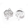 Tibetan Style Alloy Tree Pendants X-TIBEP-1401-AS-LF-2