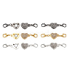 Alloy Rhinestone Magnetic Clasps ALRI-TA0001-02-17