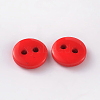 2-Hole Flat Round Resin Sewing Buttons for Costume Design LS-BUTT-E119-18L-10-2