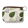 Flamingo/Cherry/Leaf Pattern Cotton Cloth Wallets ABAG-Q043-02-3
