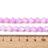 Anti-Tarnish Electroplate Glass Beads Strands GLAA-T025-8mm-13I-4