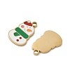 Christmas 304 Stainless Steel Enamel Pendants STAS-Z093-08V-G-2