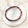 Natural Rhodonite Stretch Bracelets X-BJEW-JB04557-01-4