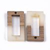 Resin & Walnut Wood Links connectors RESI-S367-09C-2