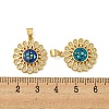 Brass Pendants Micro Pave Cubic Zirconia Pendants KK-K356-11G-3