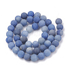 Dyed & Heated Natural Blue Aventurine Beads Strands G-T106-207-01-3