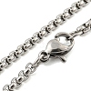 201 Stainless Steel Pendant Necklaces NJEW-H030-02P-3