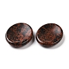 Oval Natural Mahogany Obsidian Thumb Worry Stone for Anxiety Therapy G-P486-03A-3