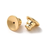 Rack Plating Brass Ear Nuts KK-G480-06G-2