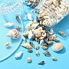 12 Styles Natural Mixed Shell Beads SSHEL-YW0001-05-4