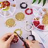 DIY Flat Round Drop Earring Making Kit DIY-SZ0006-60-3