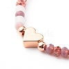 Adjustable Natural Pearl Beads Nylon Thread Braided Bead Bracelets Set BJEW-JB06454-9