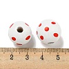 Printed Wood European Beads WOOD-G022-18H-3