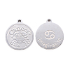 Non-Tarnish 201 Stainless Steel Pendants STAS-R106-12-2