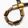 Rectangle Shaped Gemstone Natural Tiger Eye Beads Strands X-G-S112-16-2