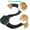 36Pcs Black Waxed Cord Necklace Making NCOR-FS0001-05G-2