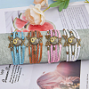 4Pcs 4 Colors PU Leather Cord Multi-strand Bracelets Set BJEW-FI0001-06-2