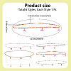 6Pcs 6 Styles Glass Seed Beads Stretch Waist Chains for Women AJEW-CY0001-17-2