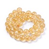 Natural Citrine Beads Strands G-E326-12mm-01-2