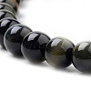 Natural Tiger Eye Beads Strands G-S259-22-10mm-3