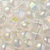 UV Plating Luminous Transparent Acrylic Beads OACR-P010-05E-3