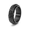 Rotatable Titanium Steel Finger Ring PW-WG50513-13-1