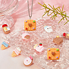 SUNNYCLUE 36Pcs 9 Style Resin Pendants RESI-SC0002-21-5