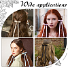 Big Bowknot Polyester Alligator Hair Clips AJEW-CP0008-39D-6