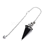 Natural Obsidian Pointed Dowsing Pendulums PW-WGD4C0F-04-1