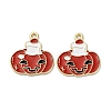 Halloween Alloy Enamel Pendants STAS-I354-01G-B02-1