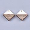 Resin & Walnut Wood Pendants RESI-S358-31G-2