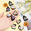 CHGCRAFT 10pcs 5 style Halloween Silicone Beads SIL-CA0002-47-4