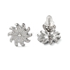 Non-Tarnish 304 Stainless Steel Embossing Stud Earrings EJEW-U001-06P-02-1