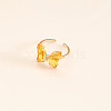 Butterfly Brass Glass Cuff Rings WGB6B8C-02-1